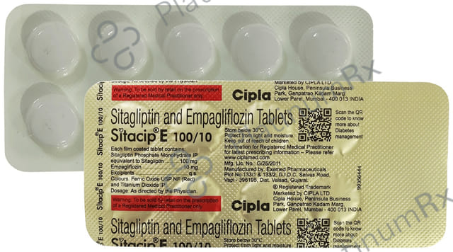 Sitacip E 100/10mg Tablet 10s