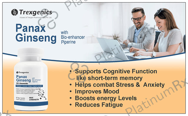 Trexgenics Panax Ginseng Veg Capsule