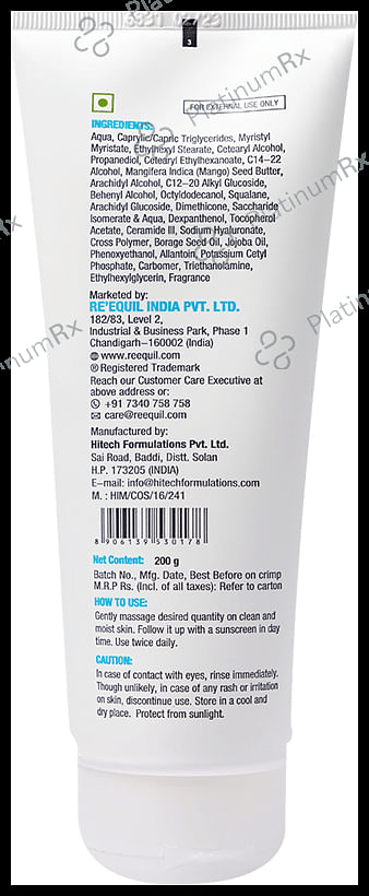Re'equil Ceramide & Hyaluronic Acid Moisturiser for Normal to Dry Skin