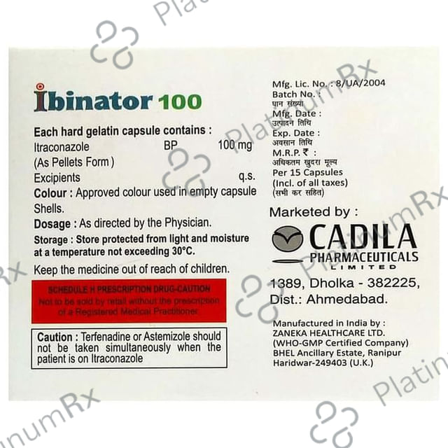 Ibinator 100 Capsule 10 Capsule