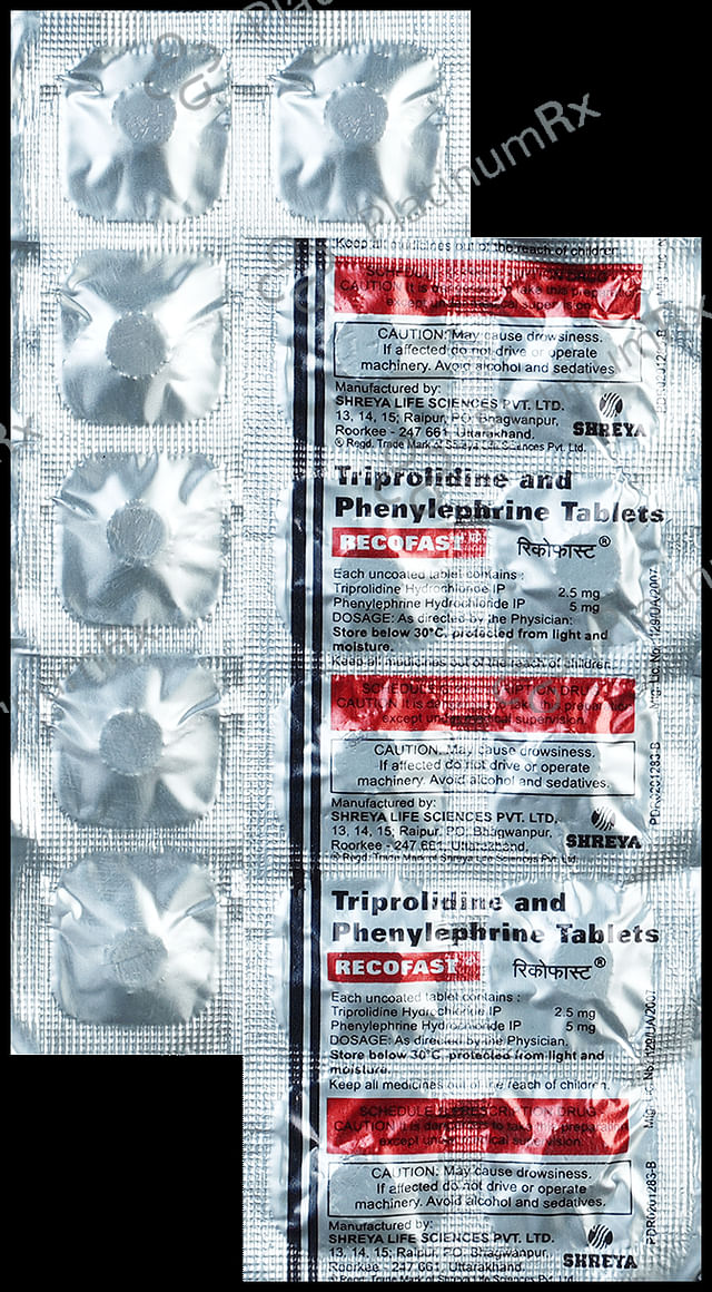Recofast 5/2.5mg Tablet 10s