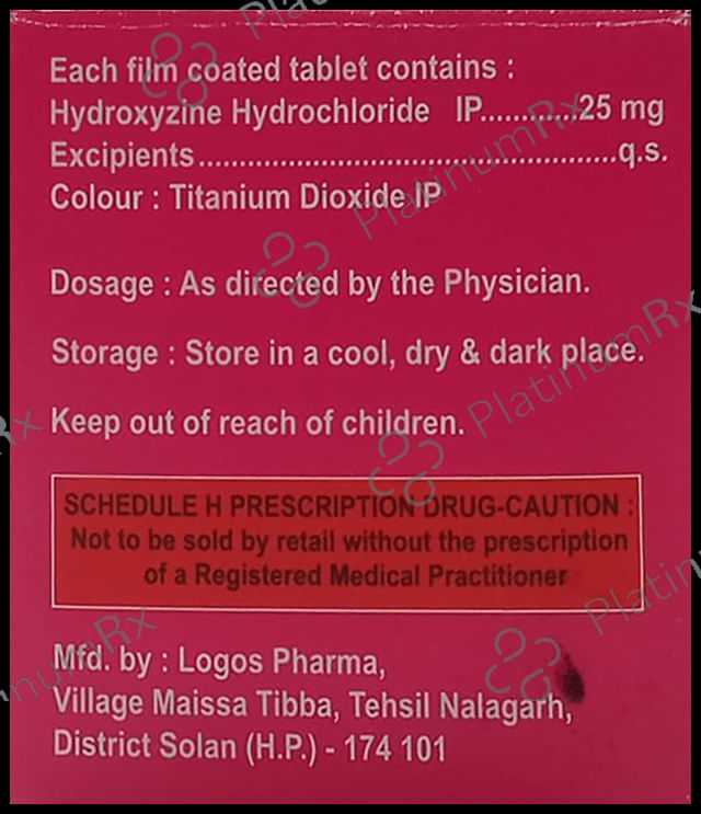 Droxyzine 25mg Tablet