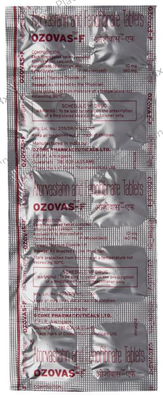 Ozovas F 10/160mg Tablet 10s