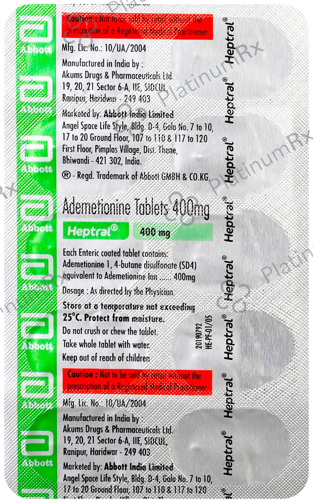 Heptral 400mg Tablet 10s