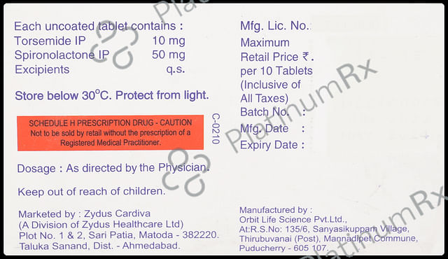Torget Plus 50/10mg Tablet 10s