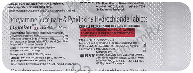 Doxebet 20mg Tablet 10s