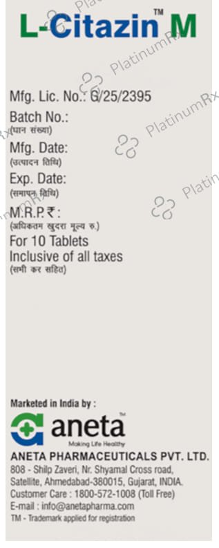 L-Citazin M Tablet