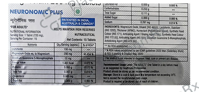 Neuronomic Plus Tablet 15s