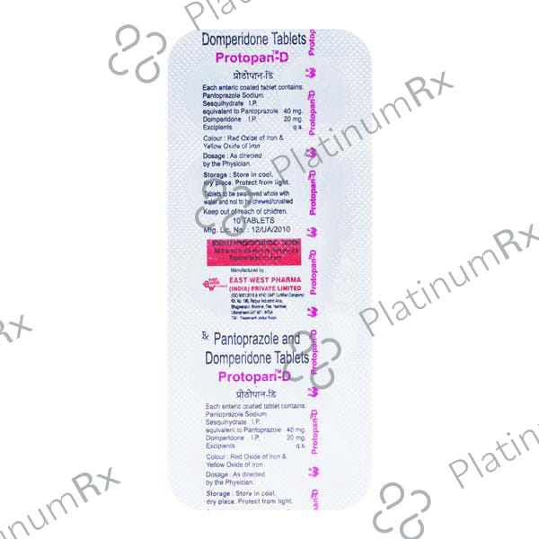 Protopan D 20/40mg Tablet 10s