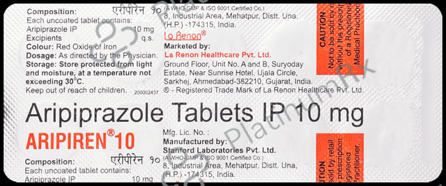 Aripiren 10mg Tablet