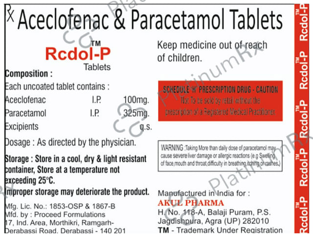 Rcdol-P Tablet