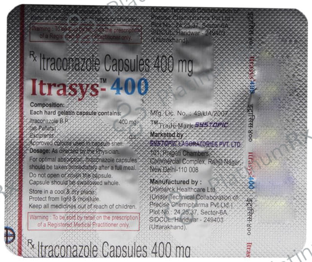 Itrasys 400mg Capsule 7s