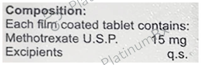 Meditrex 15mg Tablet 4s
