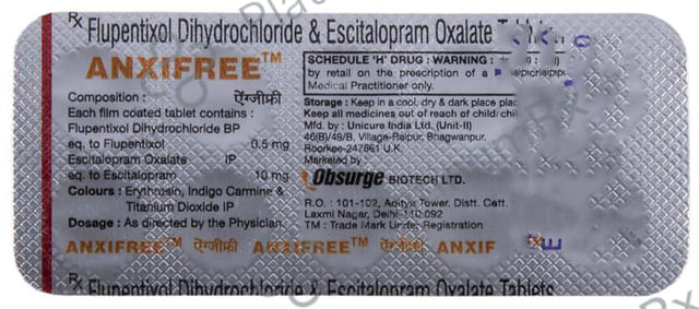 Anxifree 10/0.5mg Tablet 10s