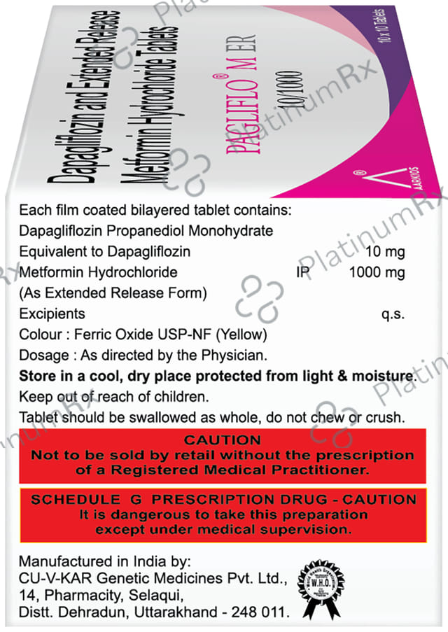 Pagliflo M SR 10/1000mg Tablet 10s
