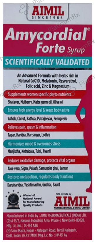 Aimil Amycordial Forte Syrup