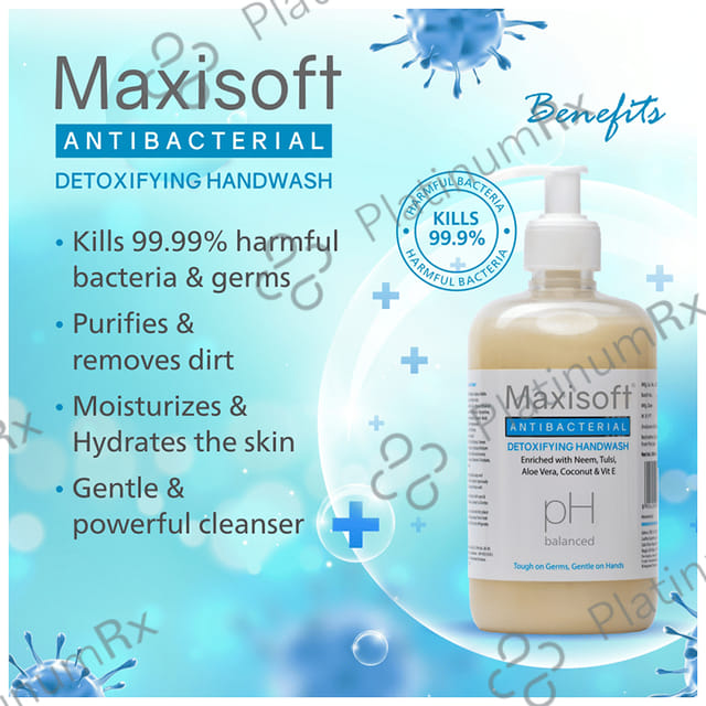 Maxisoft Antibacterial Detoxifying Handwash (500ml Each) 1 Bottle
