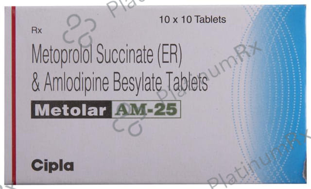 Metolar AM 5/25mg Tablet 10s