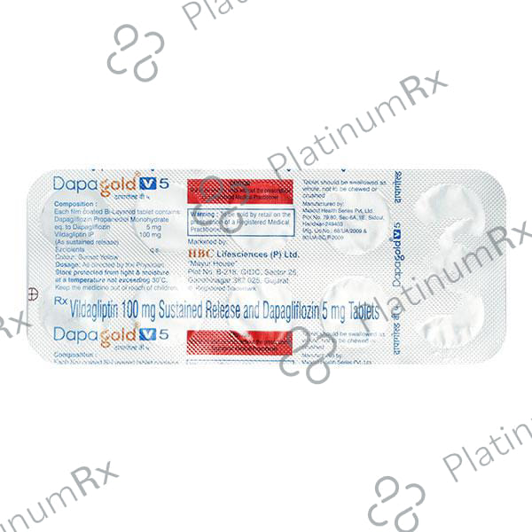 Dapagold V 5/100mg Tablet 10s