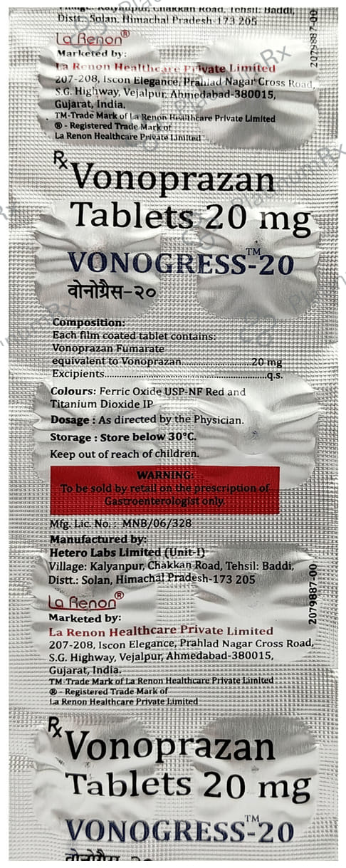 Vonogress 20mg Tablet 10s