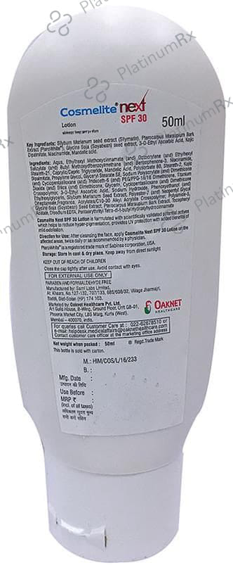 Cosmelite Next SPF 30 Lotion 50ml