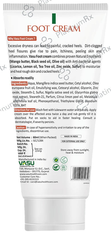 Vasu Foot Cream