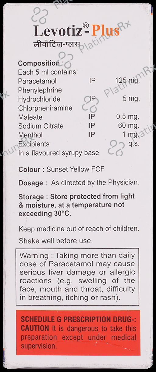 Levotiz Plus Syrup