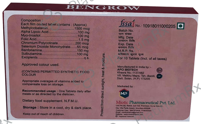 Bengrow Tablet 10s