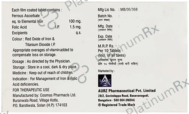 Feneed XT 100mg/1500mcg Tablet 10s