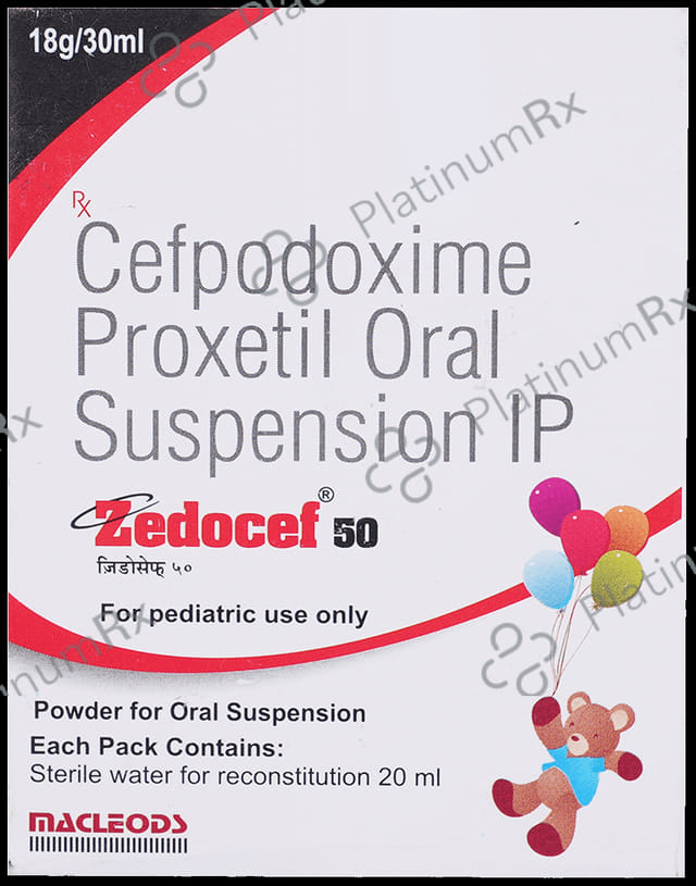 Zedocef 50mg Syrup