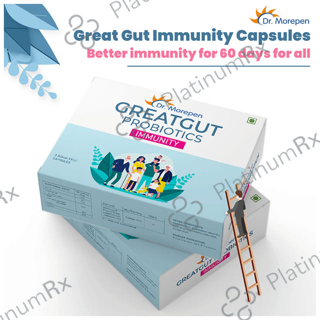 Dr. Morepen Greatgut Probiotics Immunity 3 Billion CFU Capsule