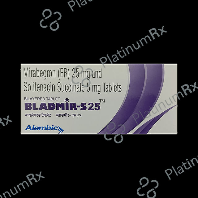 Bladmir S 25/5mg Tablet ER 10s