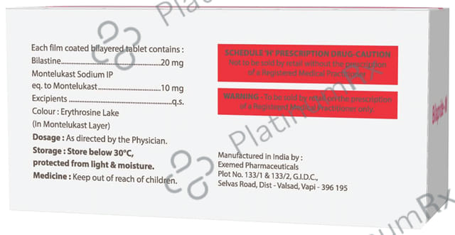 Bilapride M 20/10mg Tablet 10s