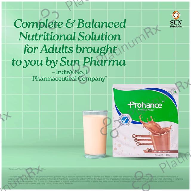 Prohance Complete Drink Flavour Chocolate Powder 200gm