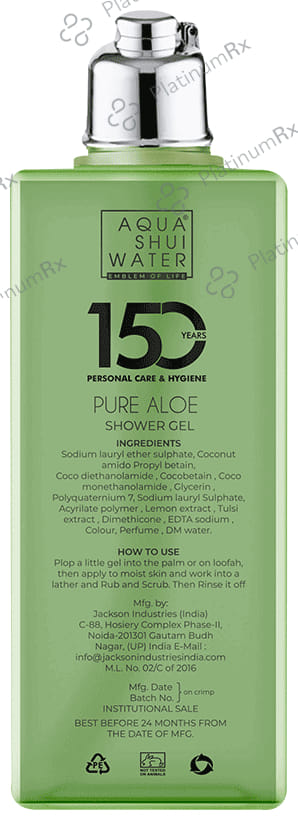 Aqua Shui Water Pure Aloe Shower Gel(250ml Each) 1 Pack