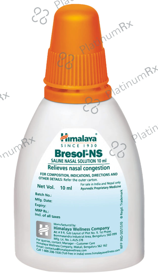 Himalaya Bresol NS Nasal Solution 10ml