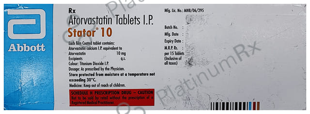 Stator 10mg Tablet 15s