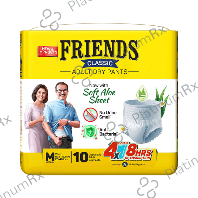 Friends Classic Anti Bacterial & Anti Rash Adult Unisex Dry Pants Size Medium 10s