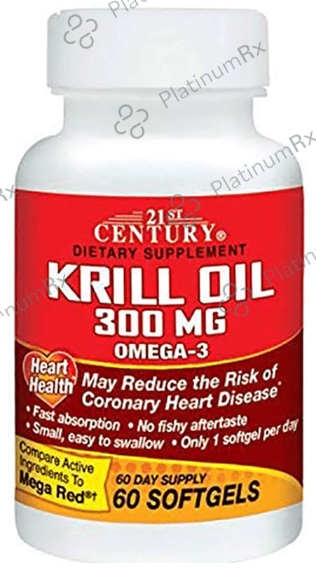 21st Century Krill Oil 300mg Softgels