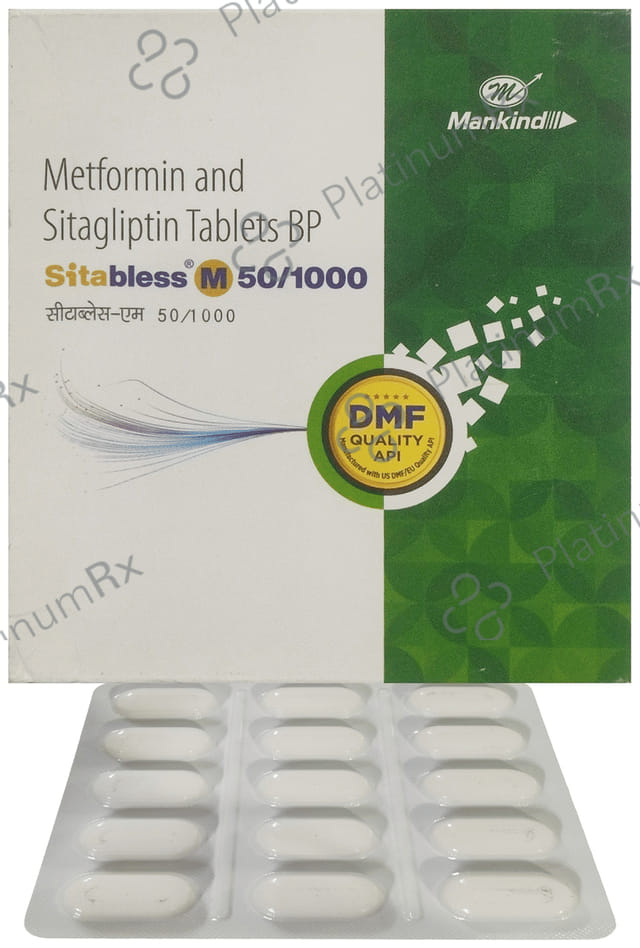 Sitabless M 50/1000mg Tablet 15s