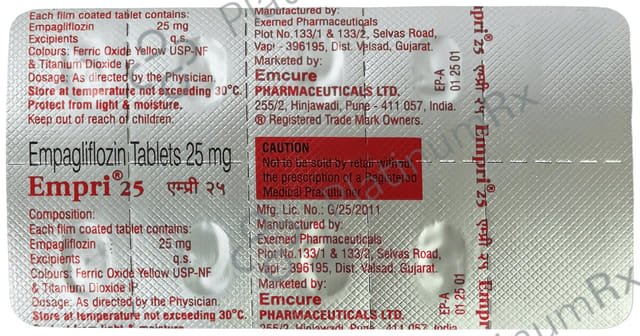 Empri 25mg Tablet 10s