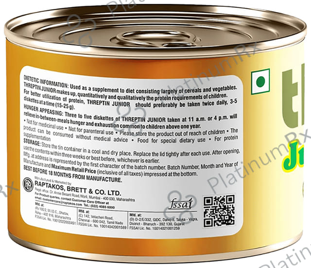 Threptin Junior Delicious High Calorie Protein Supplement Diskette 250gm