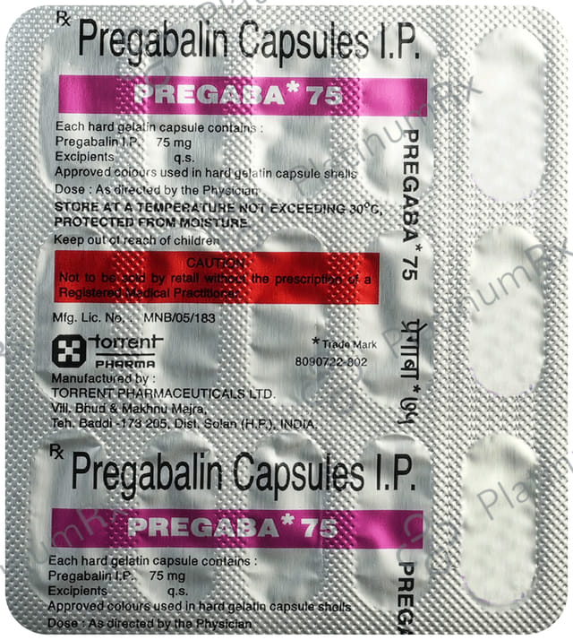 Pregaba 75 Capsule 15s