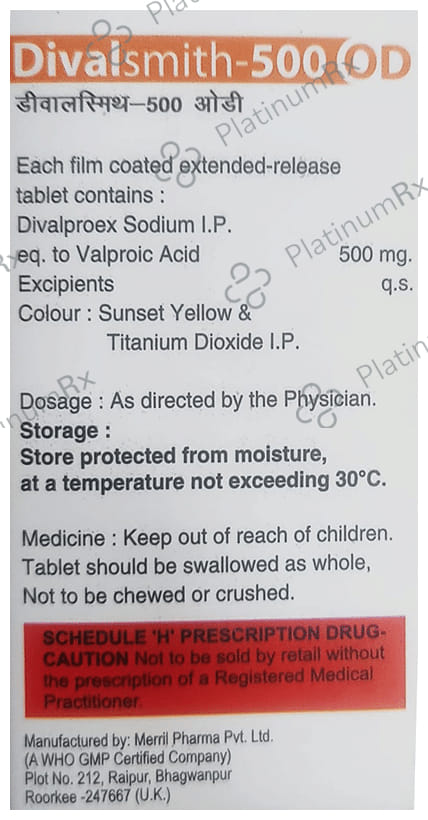 Divalsmith 500 OD Tablet ER