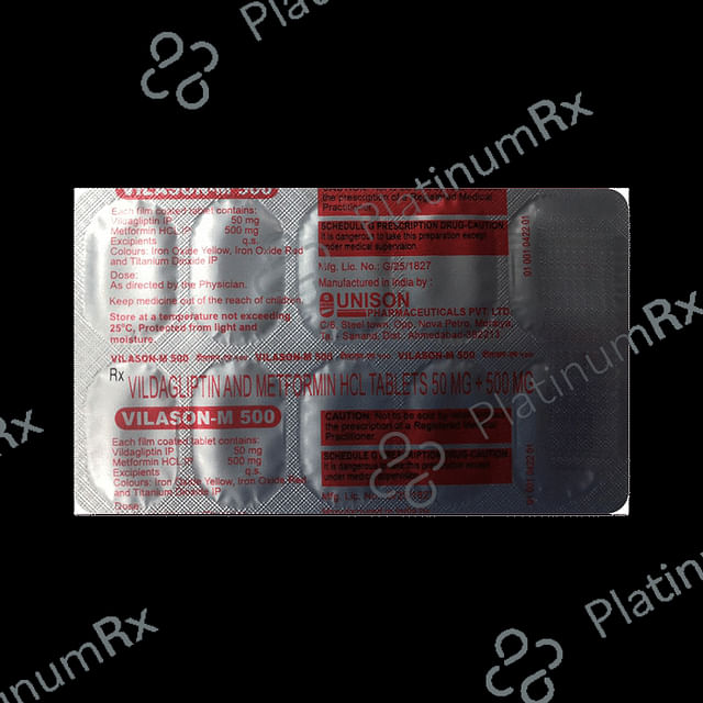 Vilason M 500/50mg Tablet 10s
