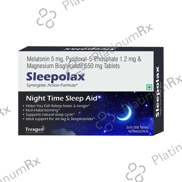 Trexgen Sleepolax Sleep Aid Tablet