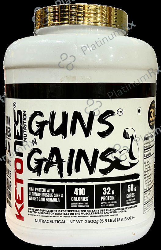 Ketones Nutrition Guns n Gains 2500 gm