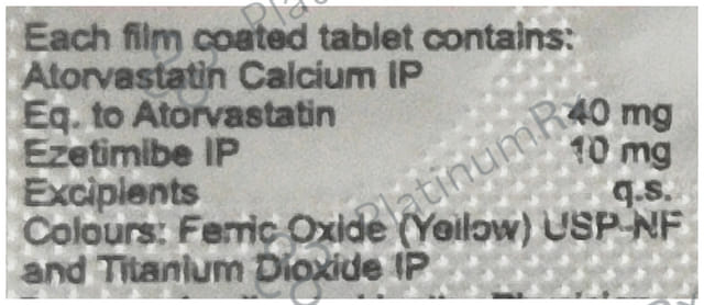 Storvas EZ 40/10mg Tablet 10s