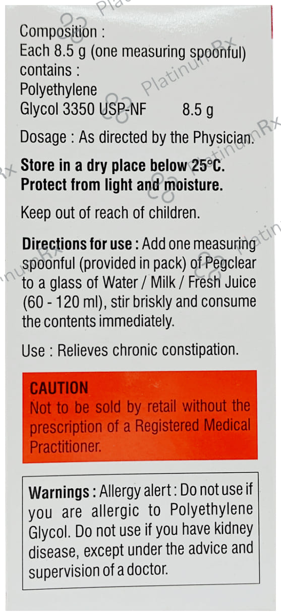 Pegclear Jar Powder 119gm