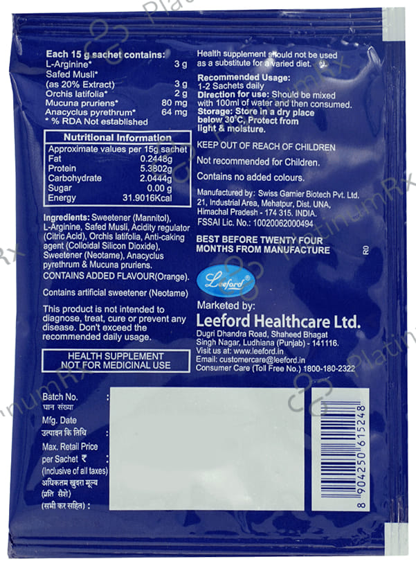 Funtime Sachet Sugar Free Orange